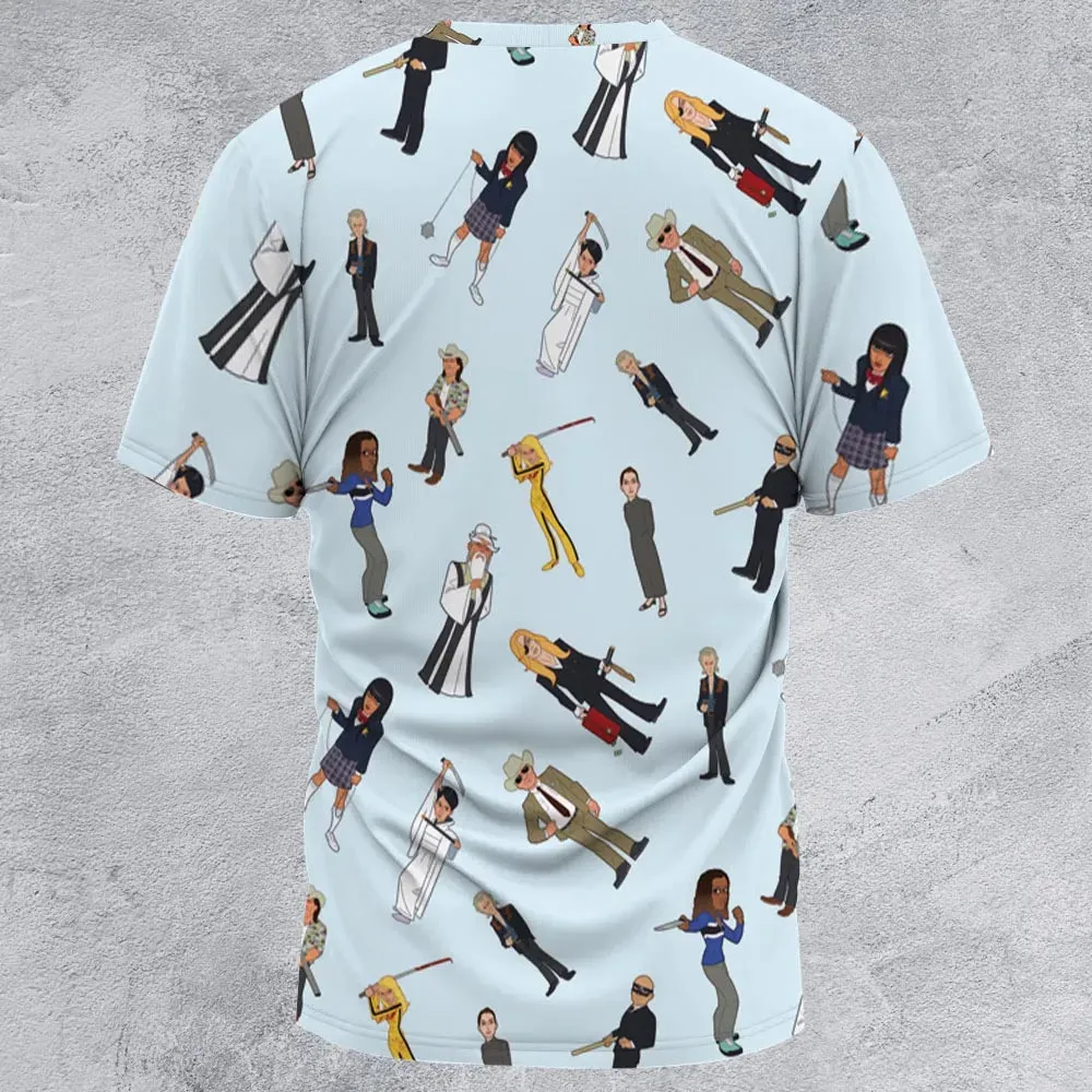 Tarantino Style Kill Bill All-Over Print Unisex T-Shirt - 2