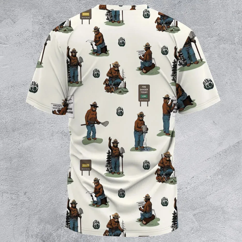 Smokey The Bear All-Over Print Unisex T-Shirt - 2