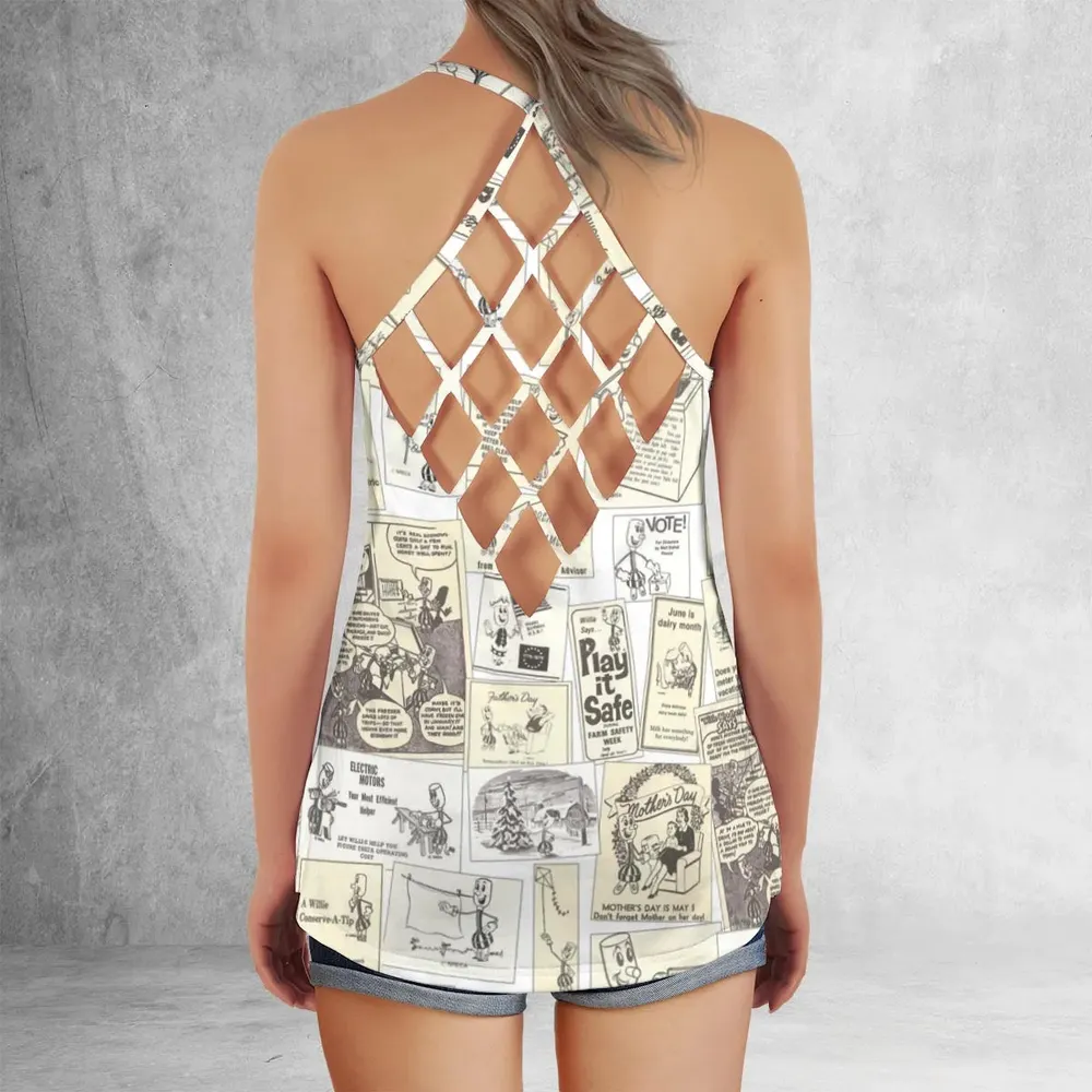 Willie Wiredhand Criss Cross Tank Top - 3