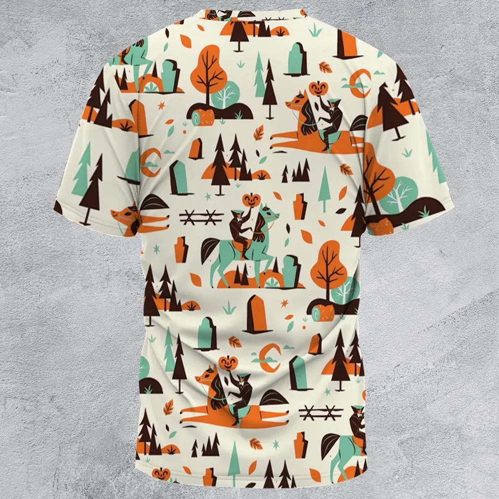 Halloween folklore The Headless Horseman All-Over Print Unisex T-Shirt - 2