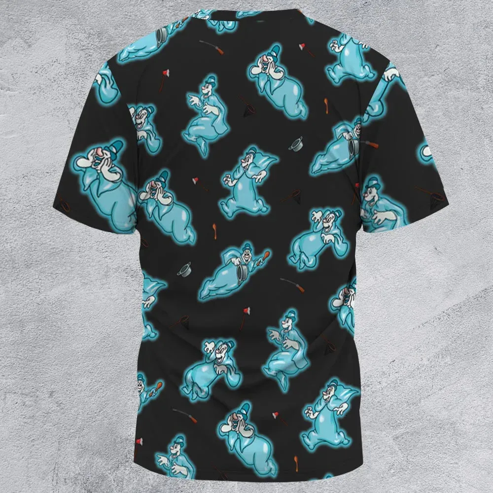 Classic Animated Cartoon Lonesome Ghosts All-Over Print Unisex T-Shirt - 2