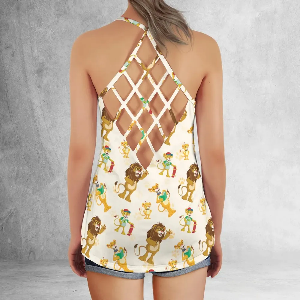 Between The Lions Characters Criss Cross Tank Top - 3