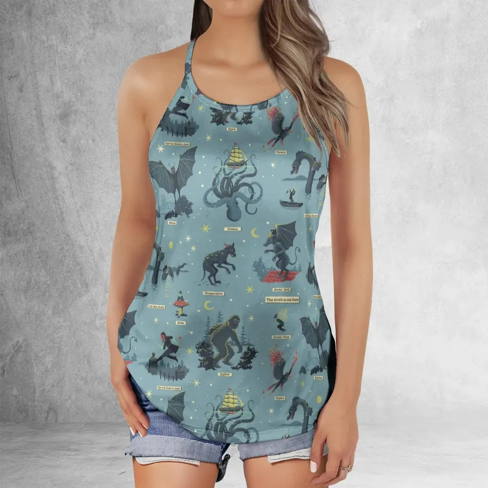 Paranormal Creatures Criss Cross Tank Top - 2