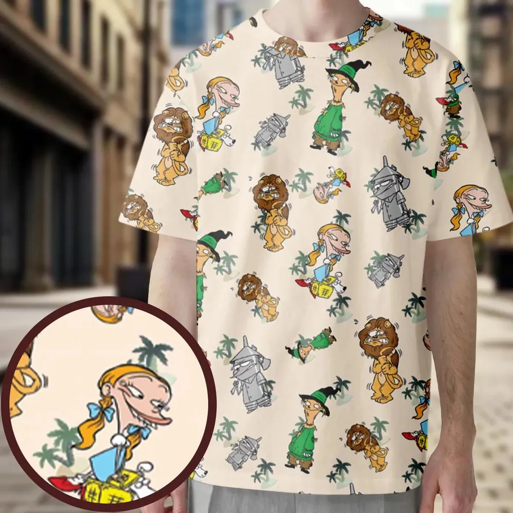 Cartoon Mashup Ed, Edd n Eddy All-Over Print Unisex T-Shirt - 3