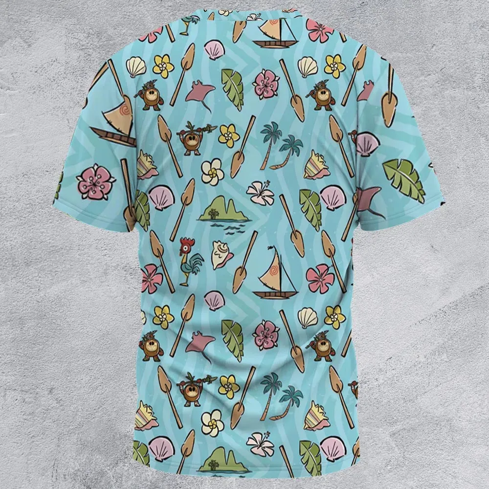 Ocean Vibes Moana All-Over Print Unisex T-Shirt - 2