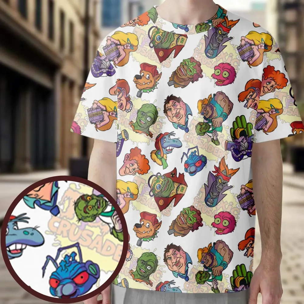 Mutant Merch Toxic Crusaders All-Over Print Unisex T-Shirt - 3