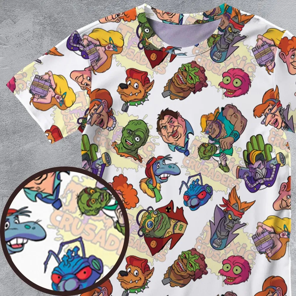 Mutant Merch Toxic Crusaders All-Over Print Unisex T-Shirt - 4