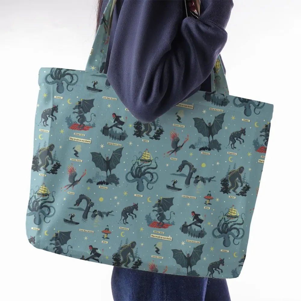 Paranormal Creatures Large Tote Bag - 2