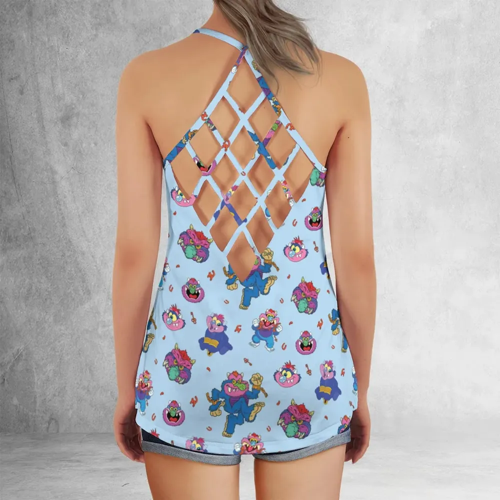 Blue Monster My Pet Monster Criss Cross Tank Top - 3