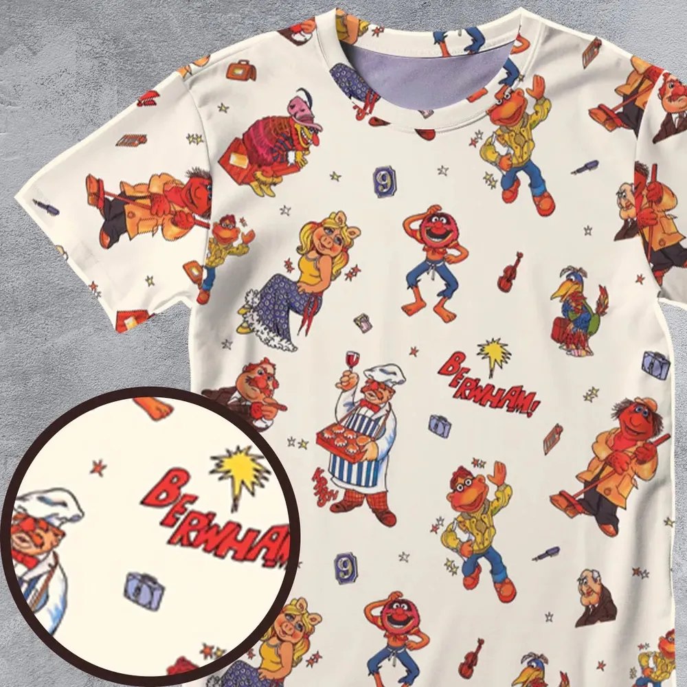 Backstage Inspired The Muppets All-Over Print Unisex T-Shirt - 4