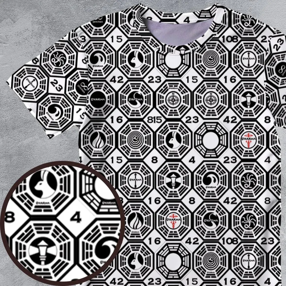 Dharma Lost All-Over Print Unisex T-Shirt - 4