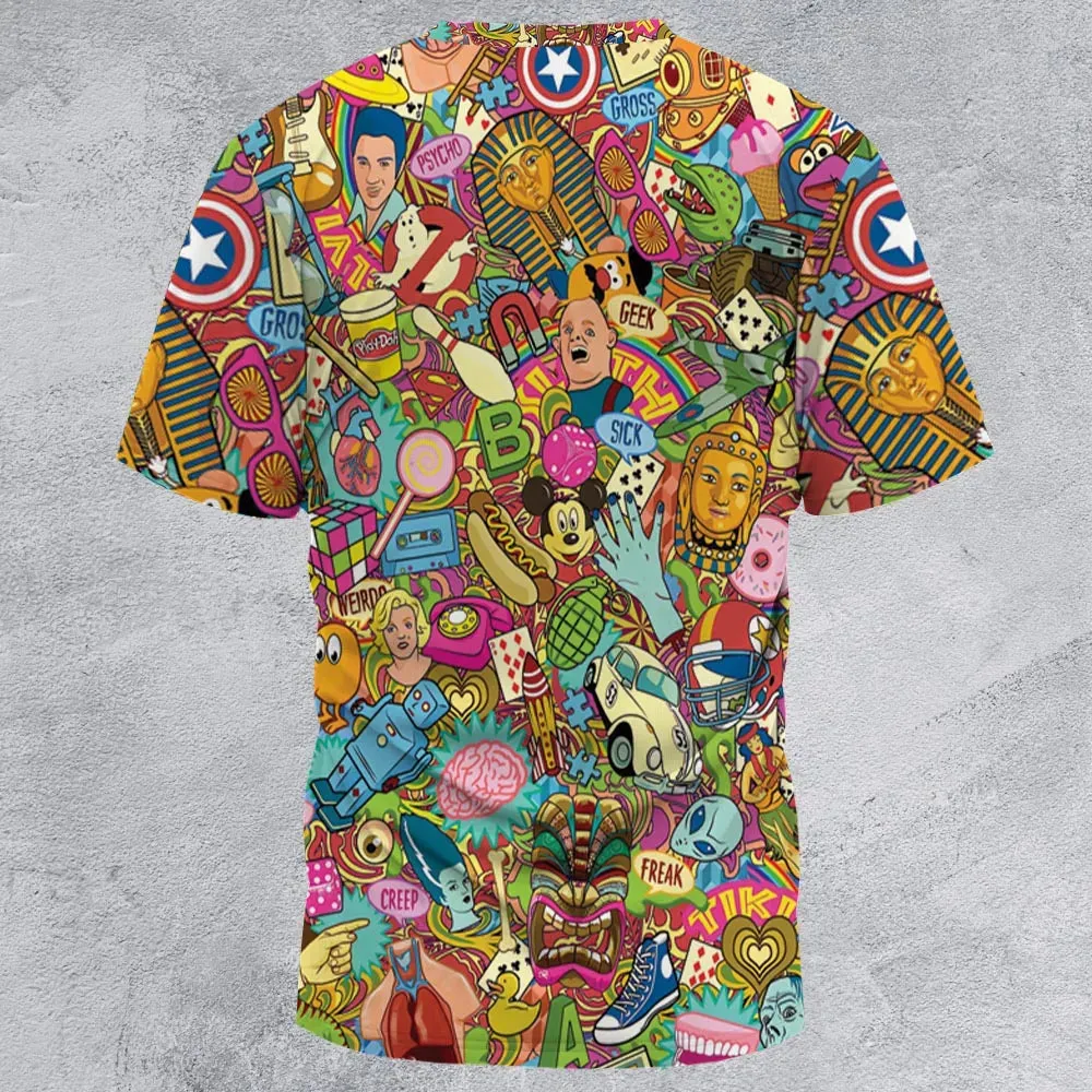 Nostalgia Toys Pop Culture Toys All-Over Print Unisex T-Shirt - 2