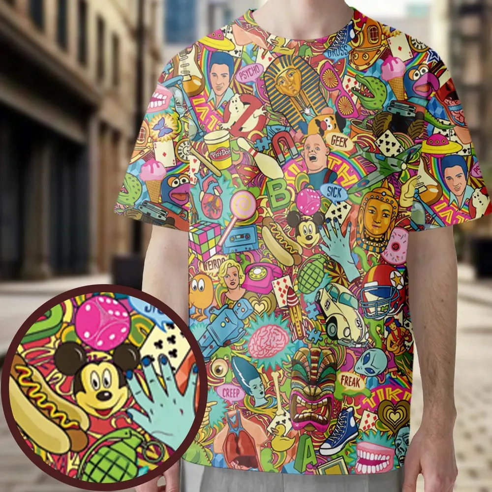Nostalgia Toys Pop Culture Toys All-Over Print Unisex T-Shirt - 3