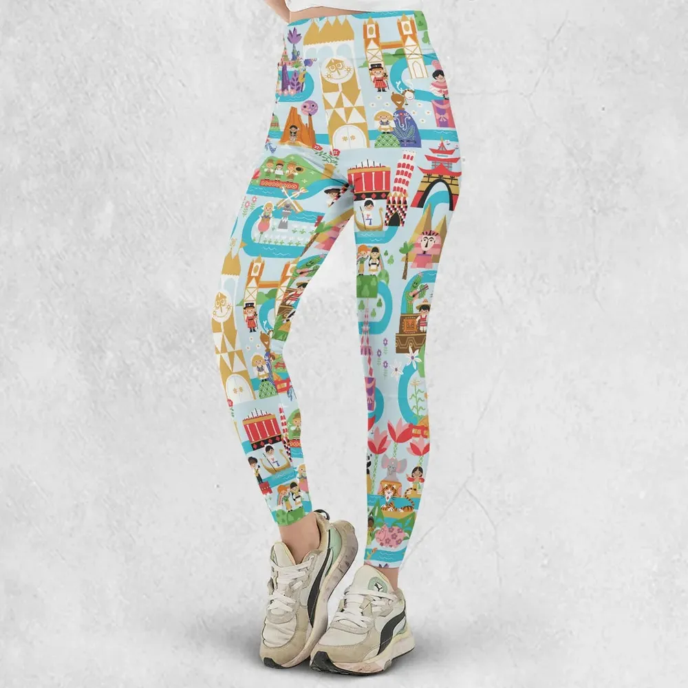 It's Small World Map Legging - 2