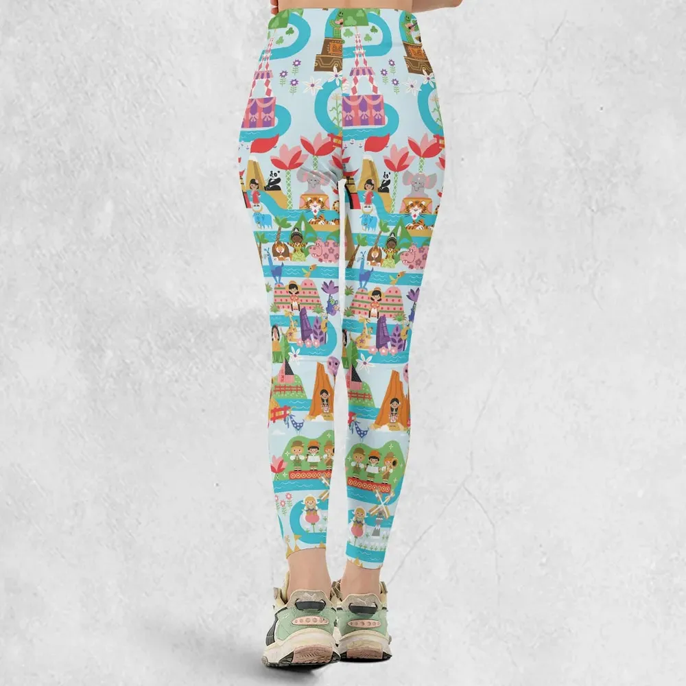 It's Small World Map Legging - 3