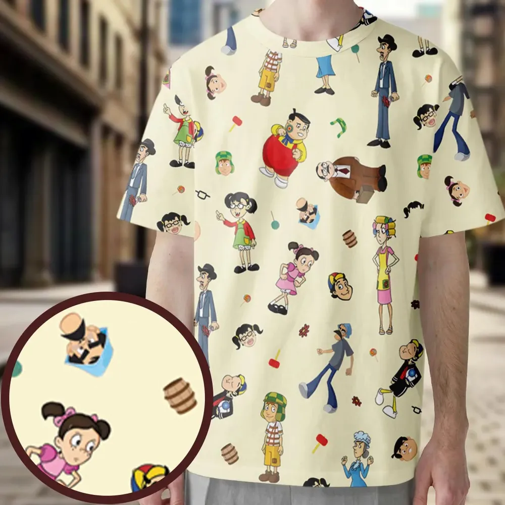 El Chavo Cartoon Characters All-Over Print Unisex T-Shirt - 3