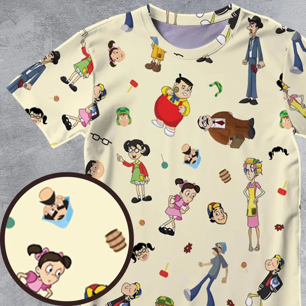 El Chavo Cartoon Characters All-Over Print Unisex T-Shirt - 4