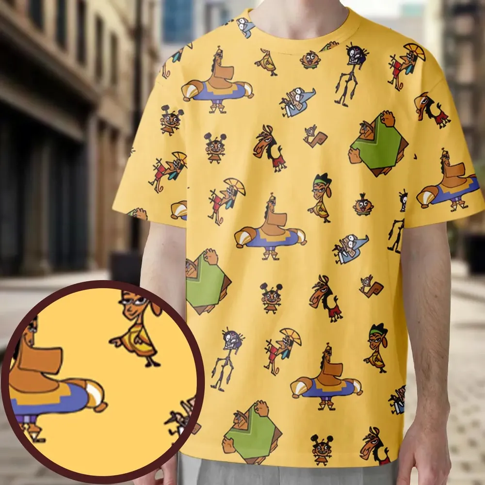 Groovy Threads The Emperor's New Groove All-Over Print Unisex T-Shirt - 3