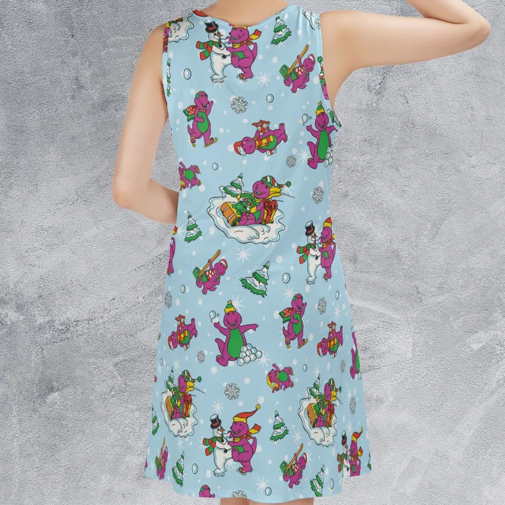 Barney and friend Sleeveless Dress -  - 2