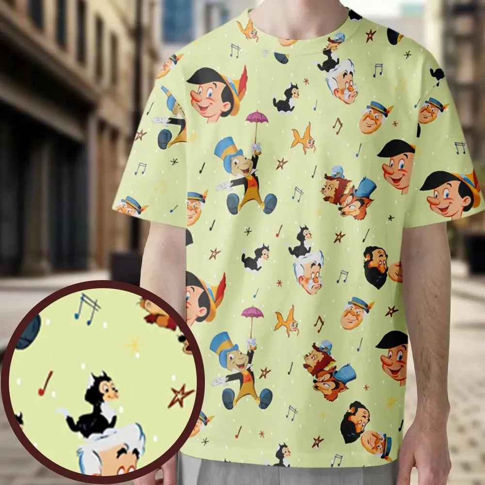 I Can't Stop Lying Pinocchio All-Over Print Unisex T-Shirt - 3