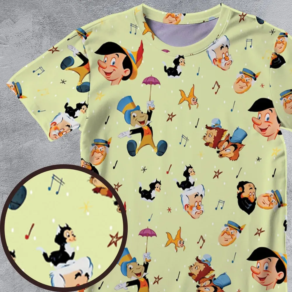 I Can't Stop Lying Pinocchio All-Over Print Unisex T-Shirt - 4