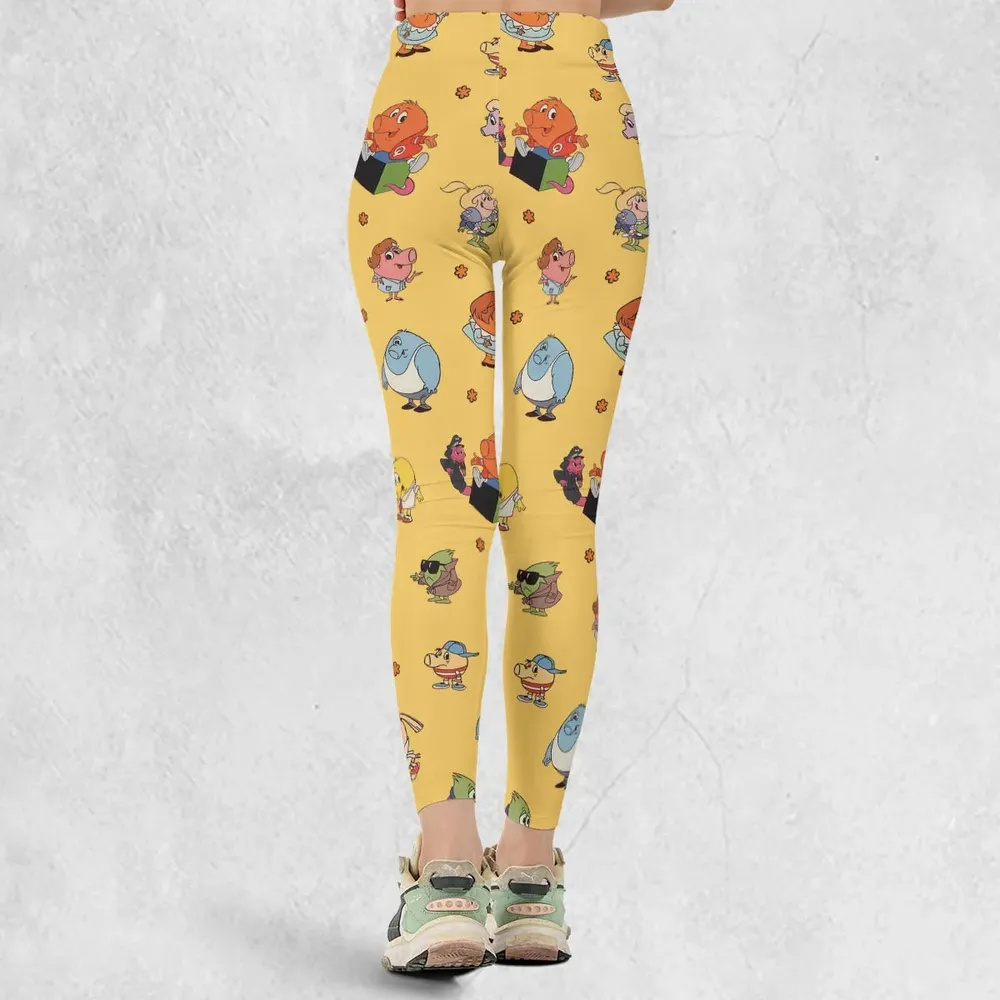 80s Arcade Game Qbert Legging - 3