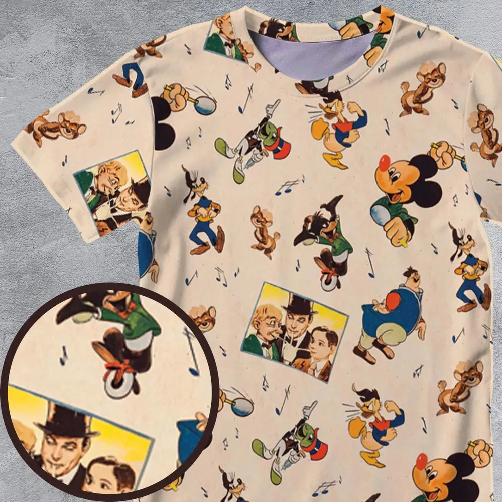 Fun And Fancy Free Characters All-Over Print Unisex T-Shirt - 4