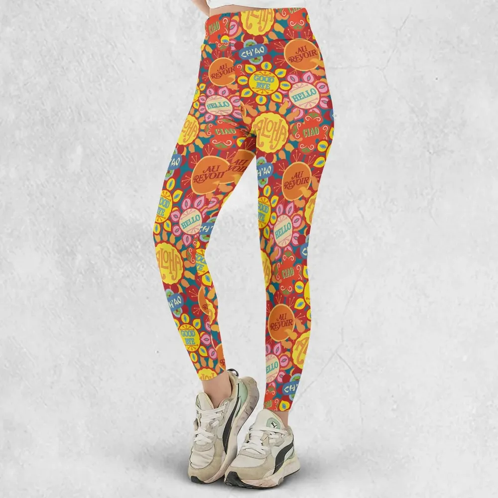 It's a Small World Flowers Legging - 2