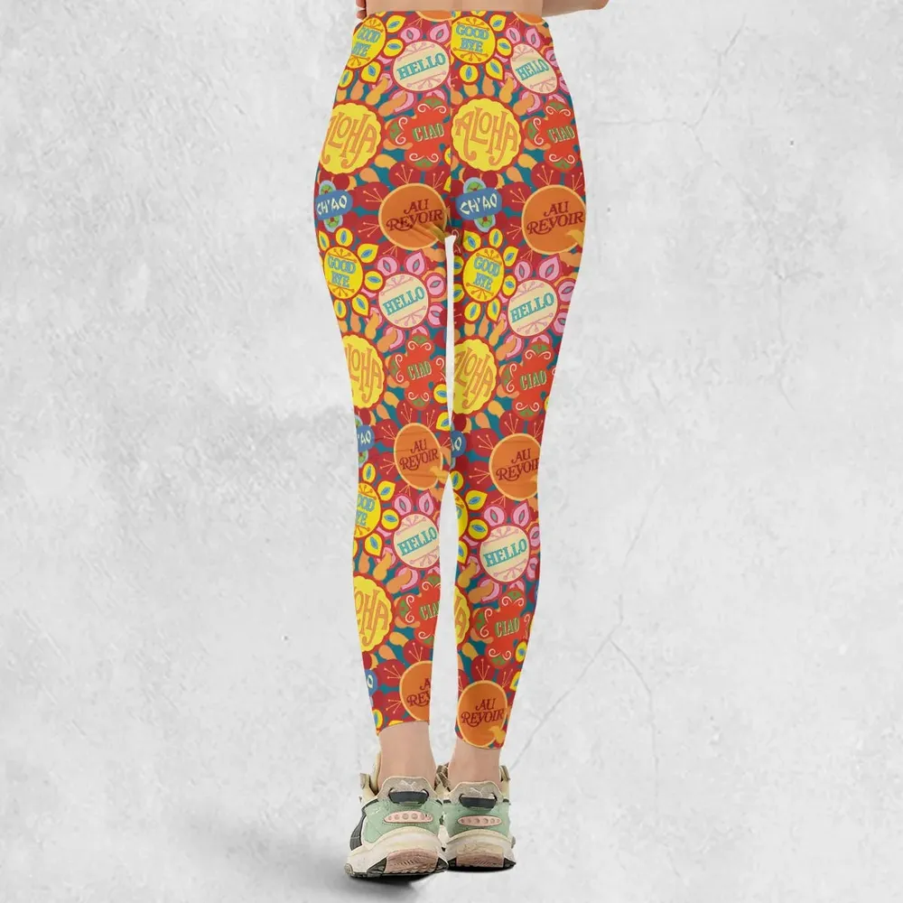 It's a Small World Flowers Legging - 3