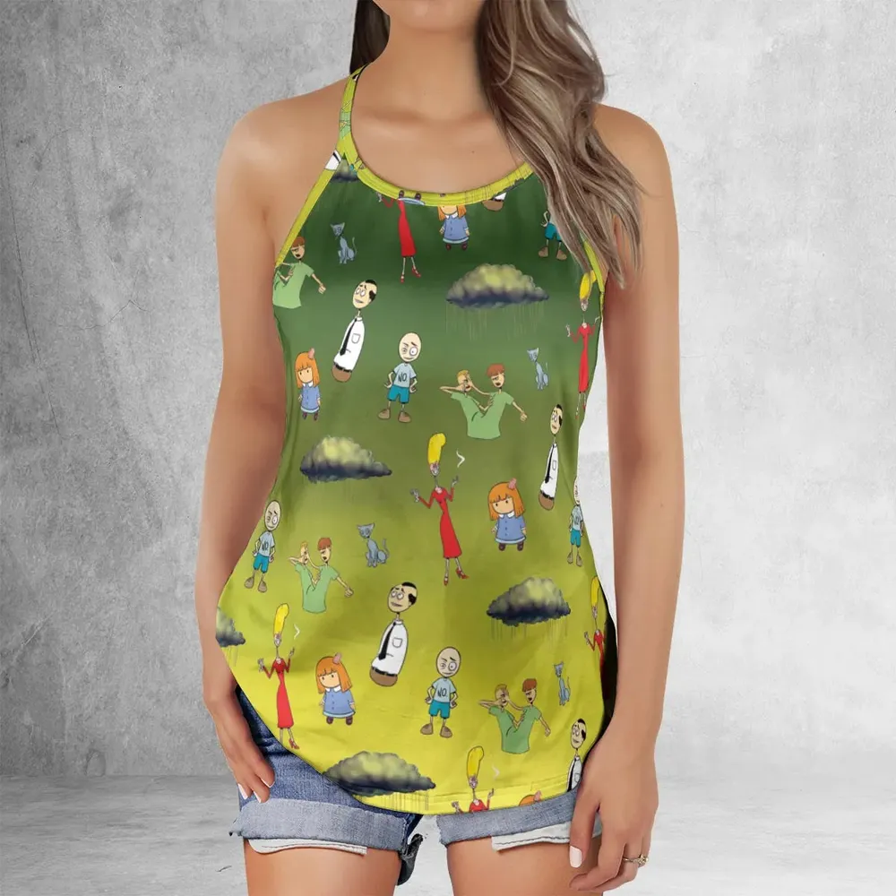 The Oblongs Retro TV Show Criss Cross Tank Top - 2