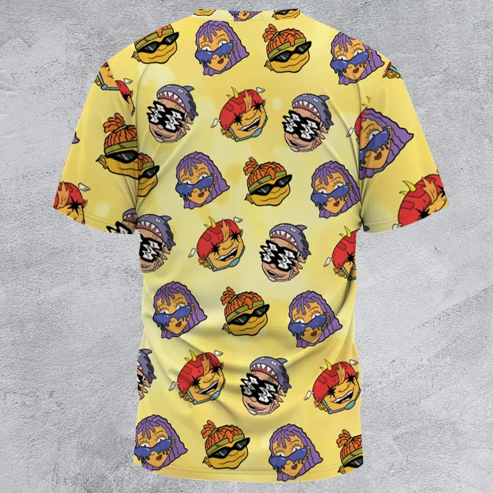 Stay Rad Rocket Power All-Over Print Unisex T-Shirt - 2
