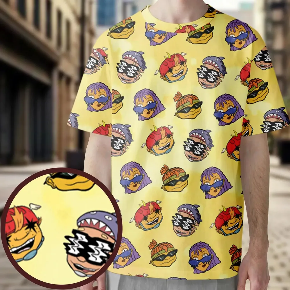 Stay Rad Rocket Power All-Over Print Unisex T-Shirt - 3
