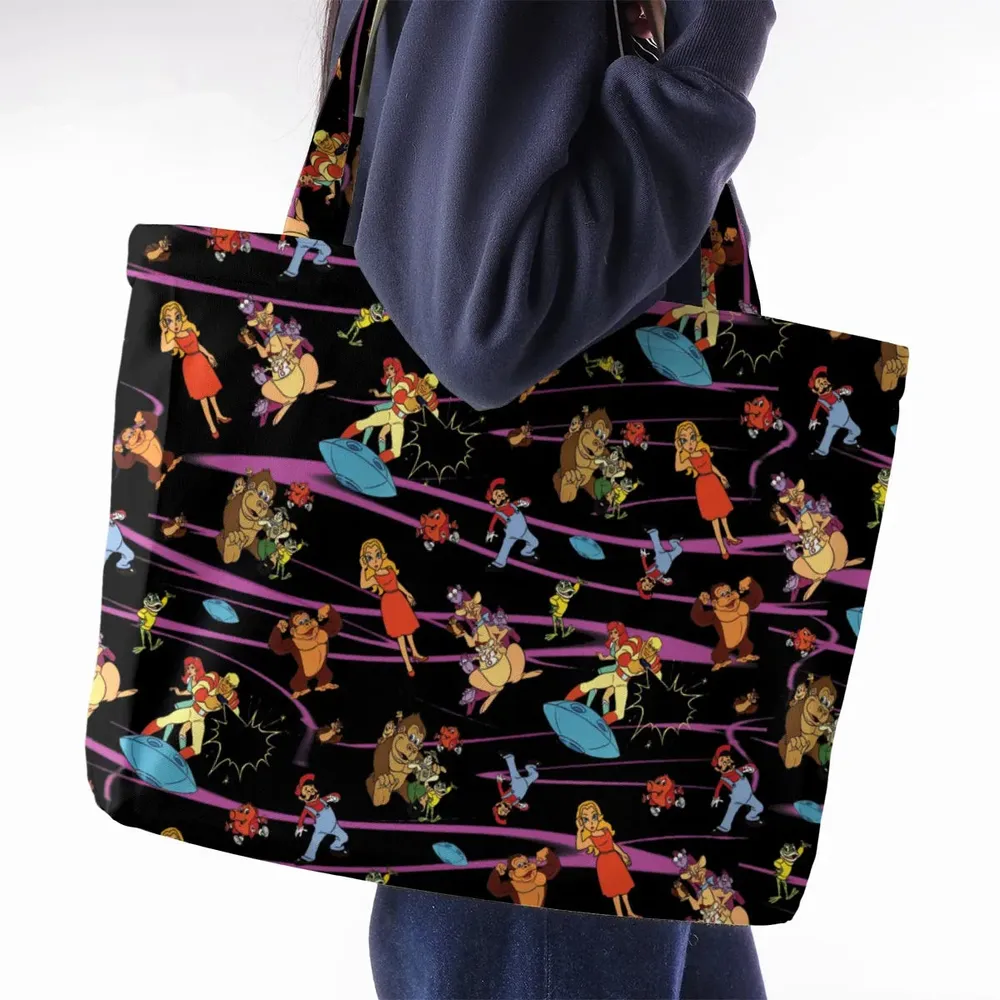 Saturday Supercade Characters Large Tote Bag - 2