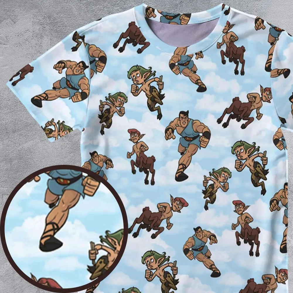 The Mighty Hercules All-Over Print Unisex T-Shirt - 4
