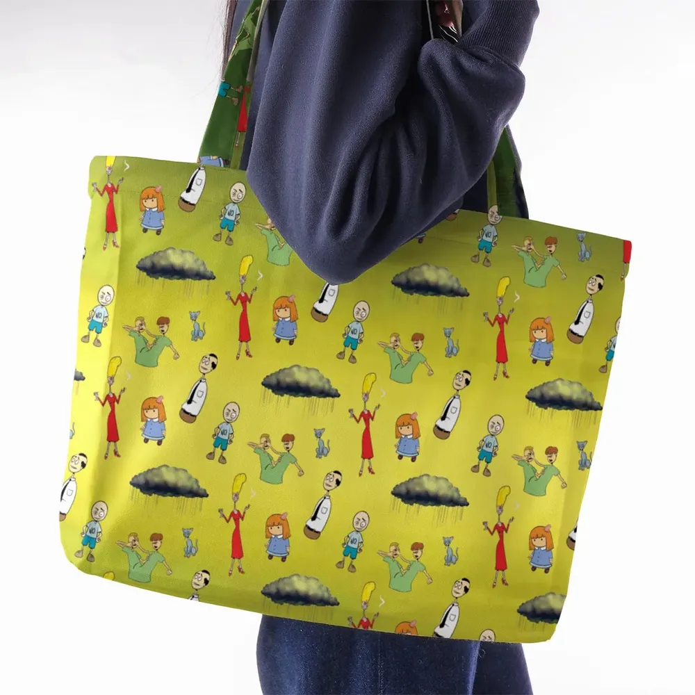 The Oblongs Retro TV Show Large Tote Bag - 2