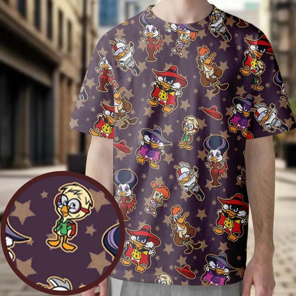 Duck Power Darkwing Duck All-Over Print Unisex T-Shirt - 3