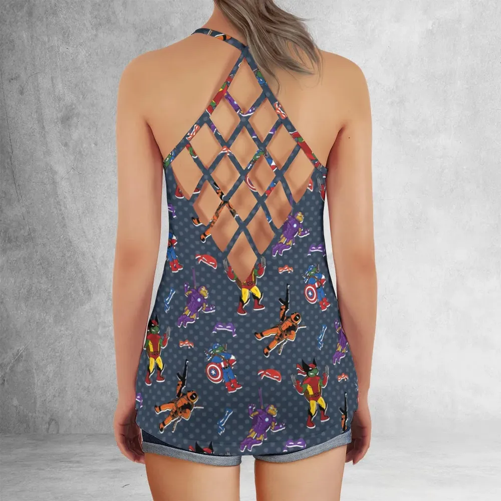 Super Turtles TMNT Criss Cross Tank Top - 3