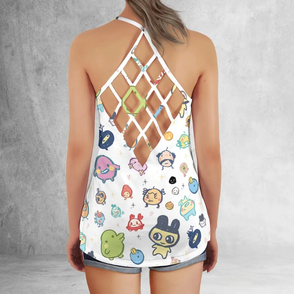 Digital Pets Tamagotchi Criss Cross Tank Top - 3