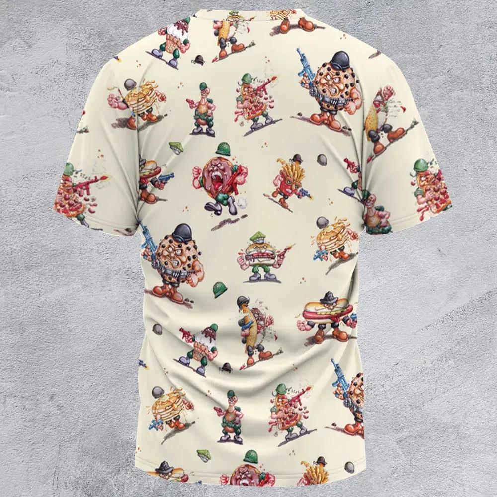 Kitchen Commandos and Refrigerator Rejects Food Fighters All-Over Print Unisex T-Shirt - 2