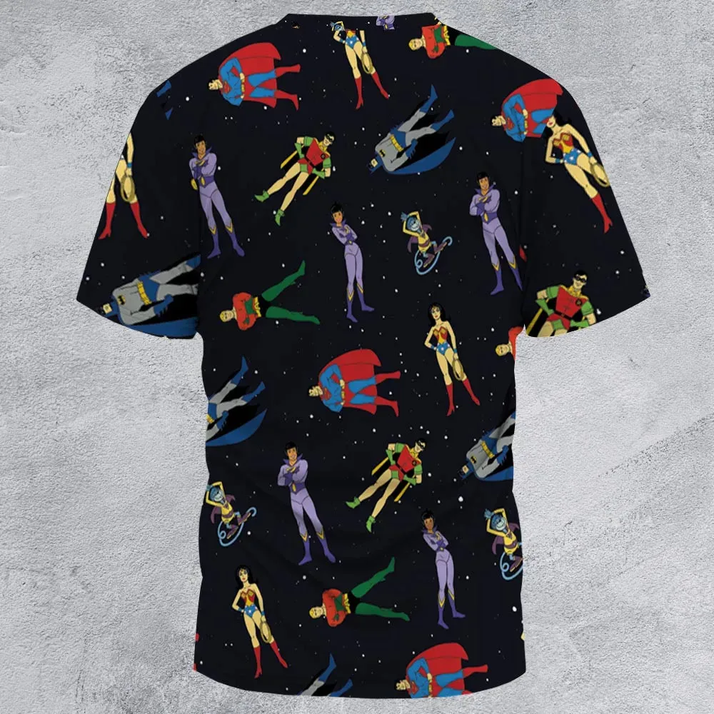 The Super Powers Team Super Friends All-Over Print Unisex T-Shirt - 2