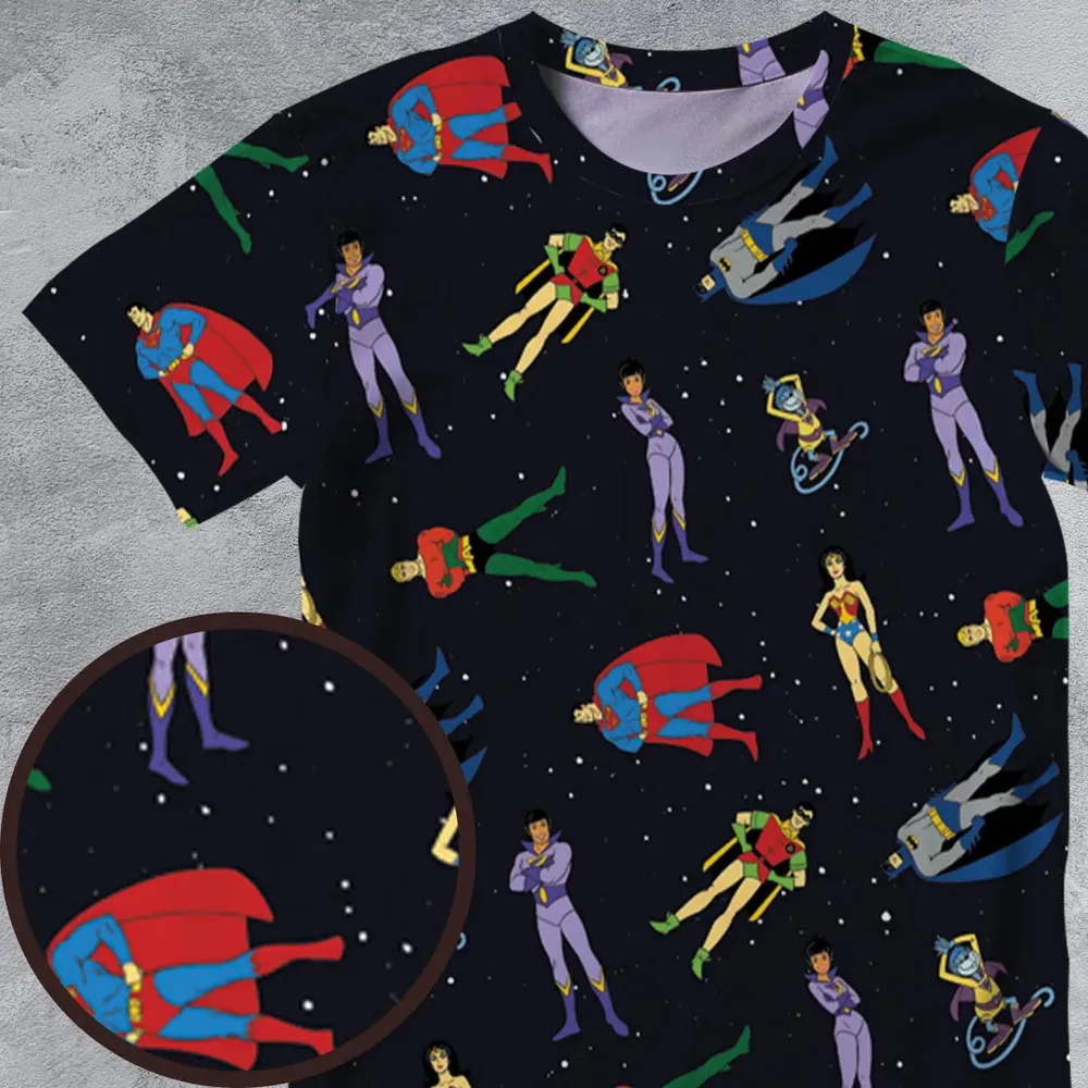 The Super Powers Team Super Friends All-Over Print Unisex T-Shirt - 4