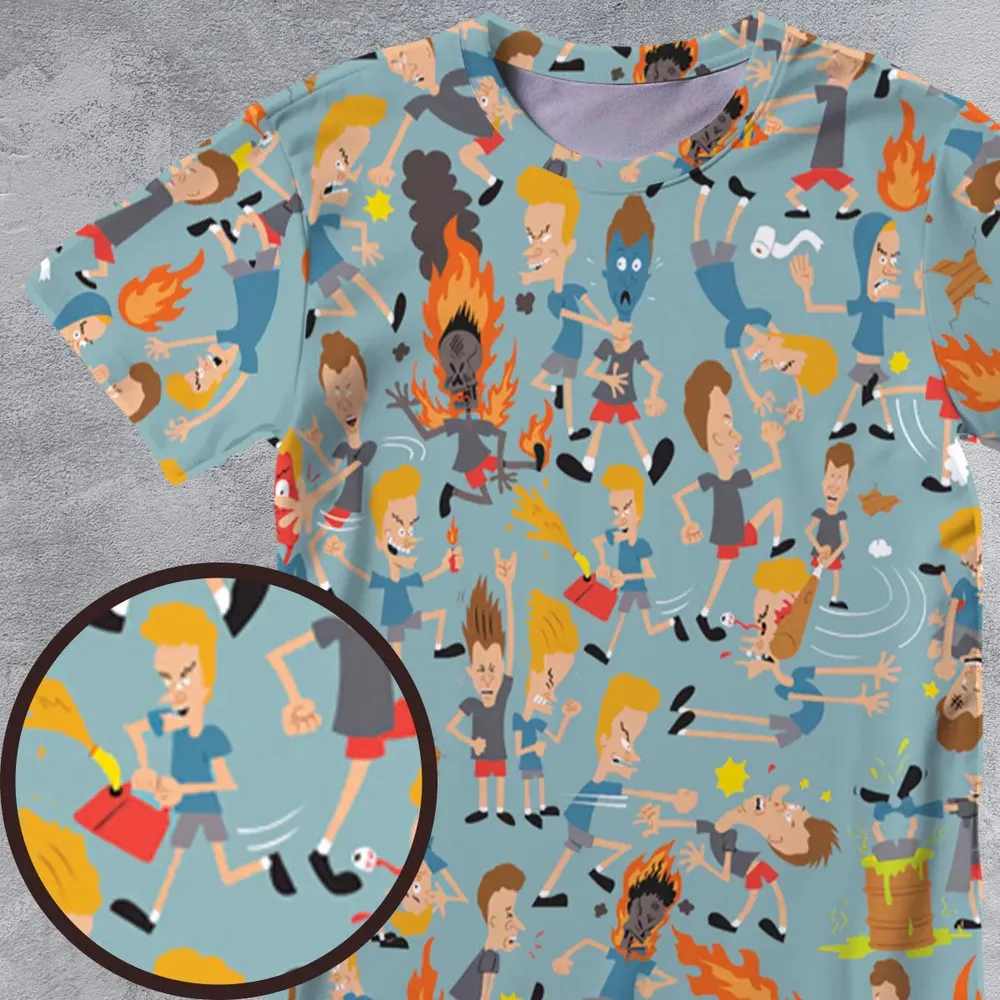 Beavis And Butt-Head Great Cornholio All-Over Print Unisex T-Shirt - 4