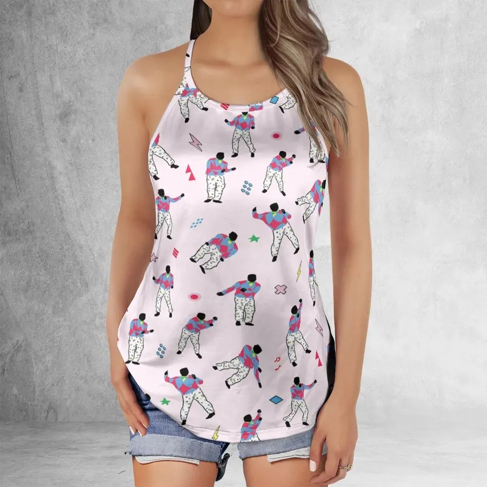 Carlton Dance The Fresh Prince of Bel-Air Criss Cross Tank Top - 2