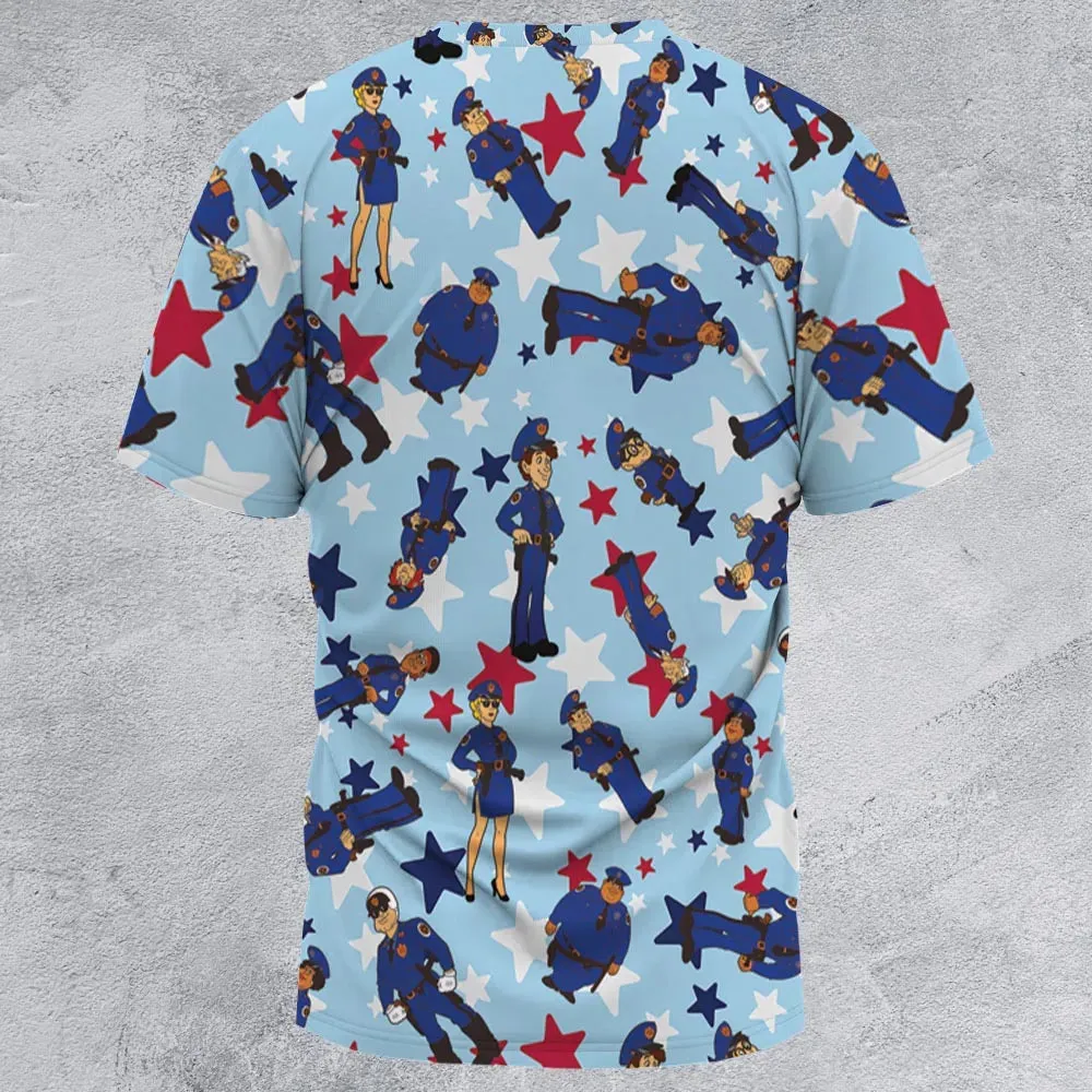 Police Academy Cartoon Characters All-Over Print Unisex T-Shirt - 2
