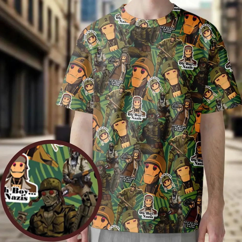 GI Robot Creature Commandos All-Over Print Unisex T-Shirt - 3