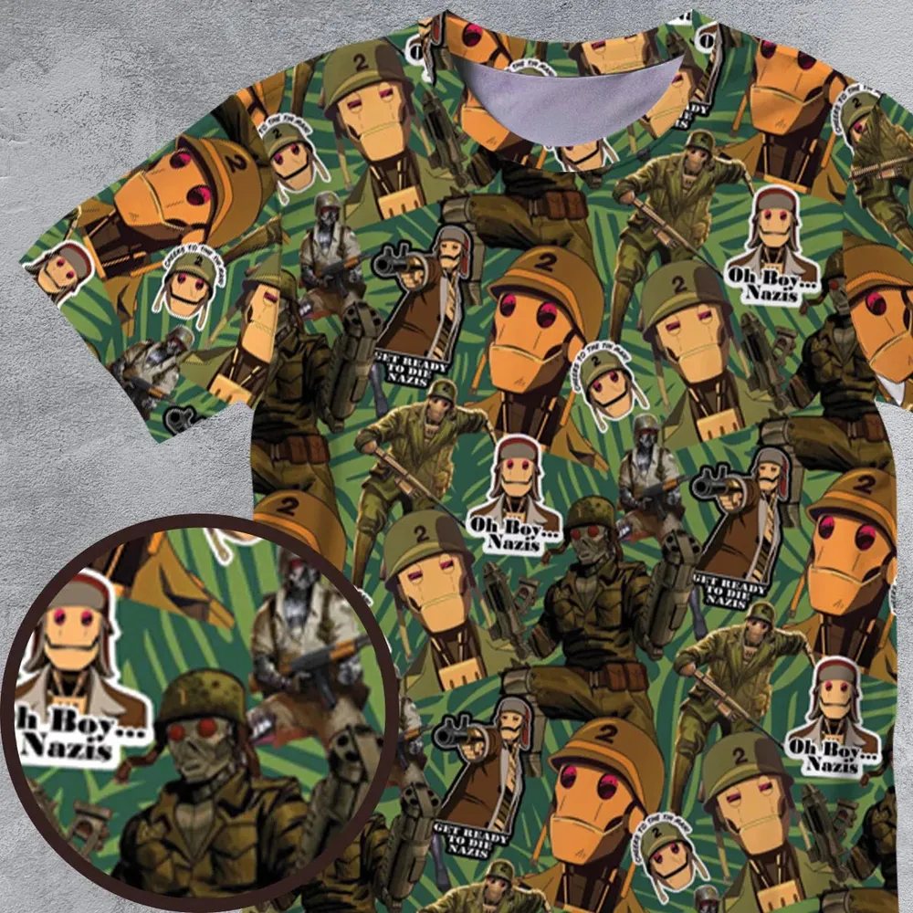 GI Robot Creature Commandos All-Over Print Unisex T-Shirt - 4