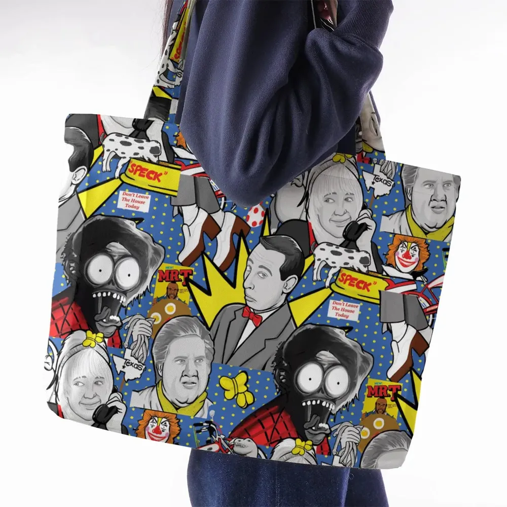 Don't Leave The House Today Pee Wee's Big Adventure Large Tote Bag - 2