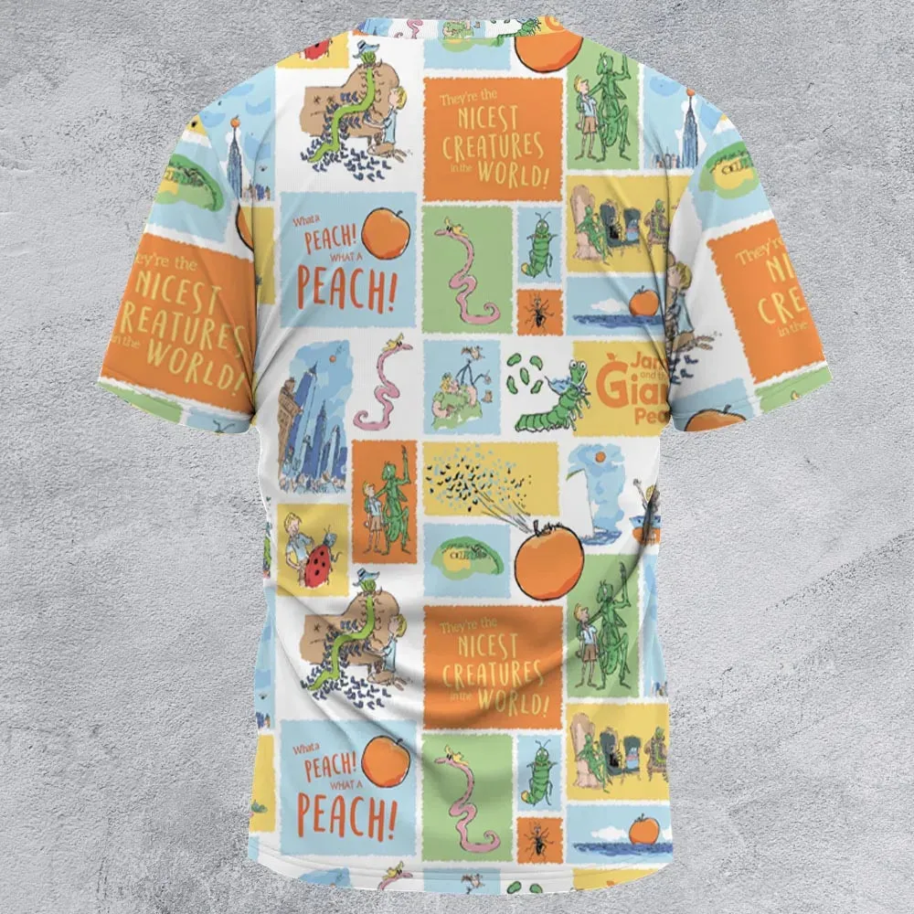 Children's Tales What A Peach James And The Giant Peach All-Over Print Unisex T-Shirt - 2