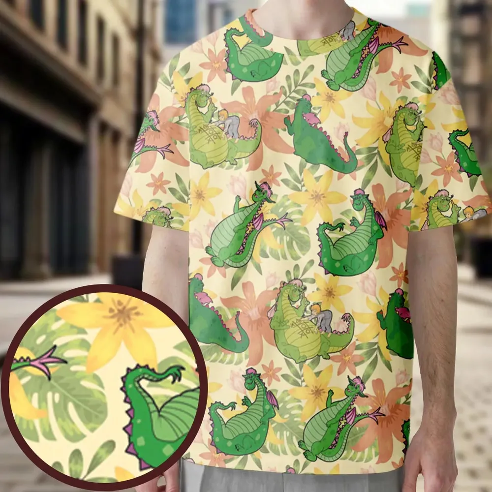 Elliott Dragon Pete's Dragon All-Over Print Unisex T-Shirt - 3