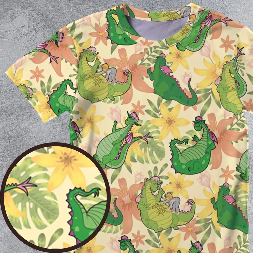 Elliott Dragon Pete's Dragon All-Over Print Unisex T-Shirt - 4